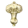 Victorian Plumbing Set Of 4 Brushed Brass Ball & Claw Feet For Roll Top Baths
