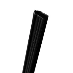 Victorian Plumbing 1950mm Black Shower Door PVC Seal Strip - Glass 6-8mm