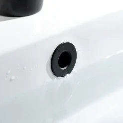 Arezzo Matt Black Brass Basin Overflow Cover Insert Hole Trim 7 Arezzo Matt Black Brass Basin Overflow Cover Insert Hole Trim -Bostik Shop boc01bl d2