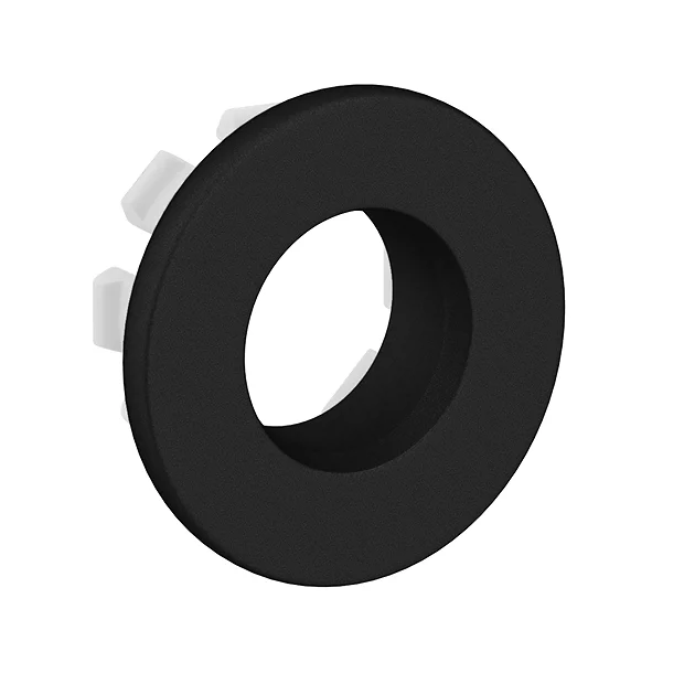 Arezzo Matt Black Brass Basin Overflow Cover Insert Hole Trim 4 Arezzo Matt Black Brass Basin Overflow Cover Insert Hole Trim - Image 2