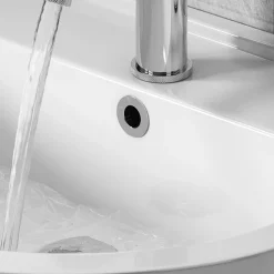 Victorian Plumbing Chrome Plated Brass Basin Overflow Cover Insert Hole Trim -Bostik Shop boc01cpnd1