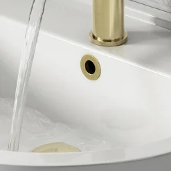 Arezzo Brushed Brass Basin Overflow Cover Insert Hole Trim -Bostik Shop boc01ebbd2