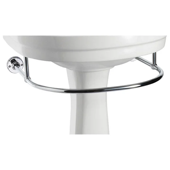 Urlington Bathroom Burlington - Round Medium Add On Towel Rail - For Selected Basin/Pedestal Sets - T4 3 Urlington Bathroom Burlington - Round Medium Add On Towel Rail - For Selected Basin/Pedestal Sets - T4