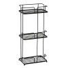 Cruze Bathroom Cruze Black 3-Tier Freestanding Shower Caddy -Bostik Shop c3tfsscb l