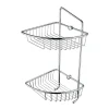 Bristan Two Tier Wall Fixed Wire Basket -Bostik Shop compbask07c l