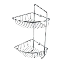 Bristan Two Tier Wall Fixed Wire Basket