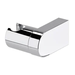 Cruze Bathroom Cruze Round Chrome ABS Modern Wall Mounted Handset Holder