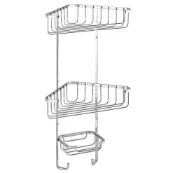 Croydex Corner Shower Storage Basket Chrome - 3 Tier 7 Croydex Corner Shower Storage Basket Chrome - 3 Tier -Bostik Shop croydexcornershowerstoragebasketchrome3tierl