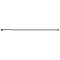 Croydex 8' 6" Self Supporting Telescopic Shower Cubicle Rod - Chrome -Bostik Shop croydextelescopicwhiteshowerrodad102022d1 1