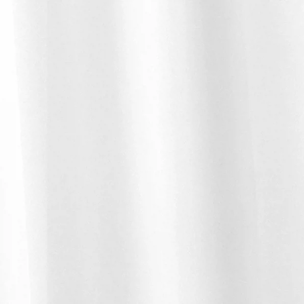 Croydex White Plain PVC Shower Curtain W1800 X H1800mm 3 Croydex White Plain PVC Shower Curtain W1800 X H1800mm