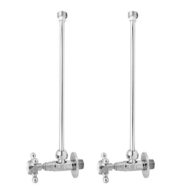 Chatsworth Crosshead Basin Tap Shut Off Valves - Chrome 5 Chatsworth Crosshead Basin Tap Shut Off Valves - Chrome - Image 3
