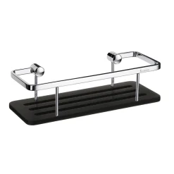 Smedbo Sideline Soap Basket - Polished Chrome / Black