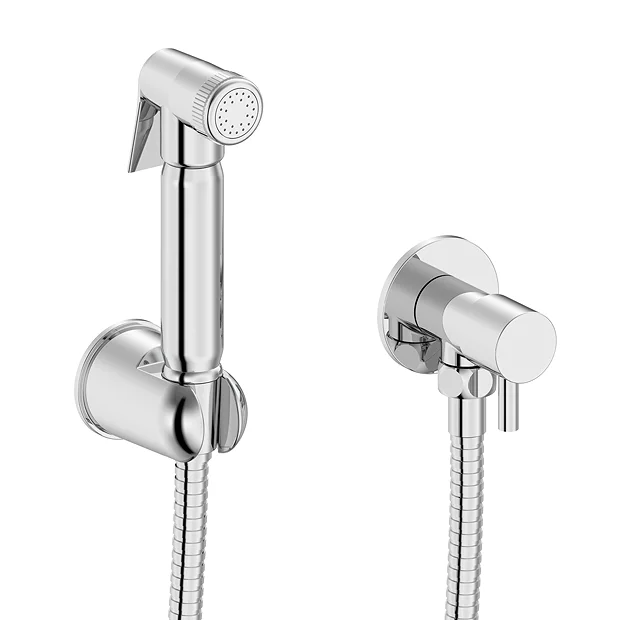 Cruze Bathroom Cruze Round Douche Shower Spray Kit With Shut-Off Valve Chrome 4 Cruze Bathroom Cruze Round Douche Shower Spray Kit With Shut-Off Valve Chrome - Image 2