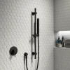 Arezzo Matt Black Round Elbow For Concealed Showers -Bostik Shop egwo01bd1
