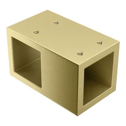 T-Piece For Arezzo Fluted Glass Wetroom Screens - Brushed Brass -Bostik Shop fgbbt l