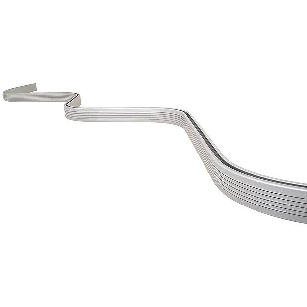 Croydex 2000mm Bendy Curtain Rail - Silver 4 Croydex 2000mm Bendy Curtain Rail - Silver - Image 2
