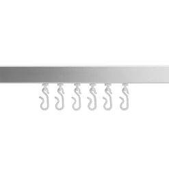 Croydex Slenderline Silver Shower Rail Kit 10 Croydex Slenderline Silver Shower Rail Kit -Bostik Shop gp87000ai1