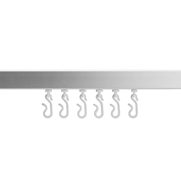 Croydex Slenderline Silver Shower Rail Kit 5 Croydex Slenderline Silver Shower Rail Kit - Image 3