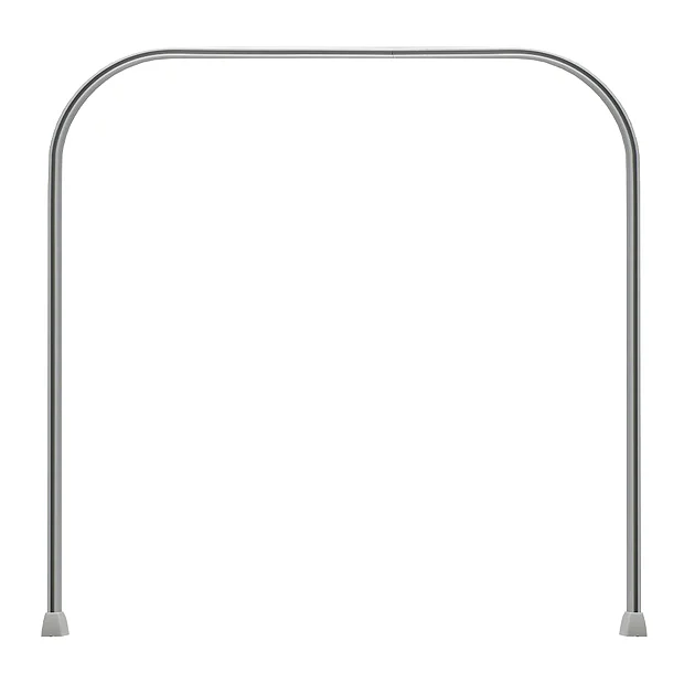 Croydex Slenderline Silver Shower Rail Kit 7 Croydex Slenderline Silver Shower Rail Kit - Image 5