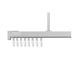Croydex Slenderline Silver Shower Rail Kit 9 Croydex Slenderline Silver Shower Rail Kit -Bostik Shop gp87000l