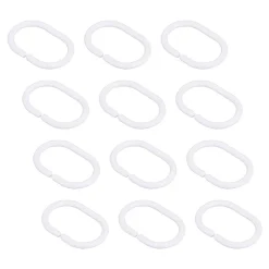 Victorian Plumbing Grey W2400 X H2000mm Extra Wide Polyester Shower Curtain