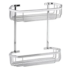 Toreno Modern 2 Tier Hexagonal Fixed Wire Basket