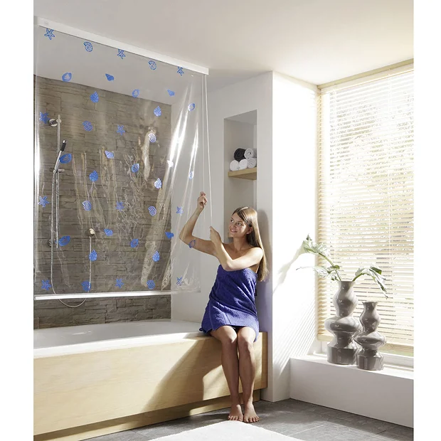 Kleine Wolke - Vinyl White Shower Roller Blind W1340 X H2400mm (Parts A+B) 3 Kleine Wolke - Vinyl White Shower Roller Blind W1340 X H2400mm (Parts A+B)