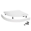 Nui Easy Plumb Shower Tray Panel And Leg Set (1200 X 1000 Curved Panel) -Bostik Shop legbl