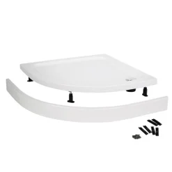 Nui Easy Plumb Shower Tray Panel And Leg Set (1200 X 900 Curved Panel)