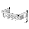 Milan Bathroom Milan Wall Mounted Wire Soap Basket With Hooks - 210 X 140mm - Chrome -Bostik Shop milsb1 l
