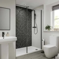 Multipanel Neutrals Collection Dove Grey Bathroom Wall Panel 11 Multipanel Neutrals Collection Dove Grey Bathroom Wall Panel -Bostik Shop mn2001shr d2