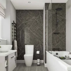 Multipanel Neutrals Collection Dove Grey Bathroom Wall Panel 13 Multipanel Neutrals Collection Dove Grey Bathroom Wall Panel -Bostik Shop mn2001shr d4