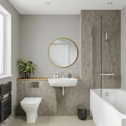 Multipanel Neutrals Collection Pebble Grey Bathroom Wall Panel -Bostik Shop mn7927shr d2