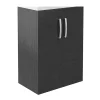 Victorian Plumbing Brooklyn 600mm Black Floor Standing Vanity Cabinet (excluding Basin) -Bostik Shop mod603 l