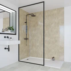 Multipanel Classic Travertine Bathroom Wall Panel