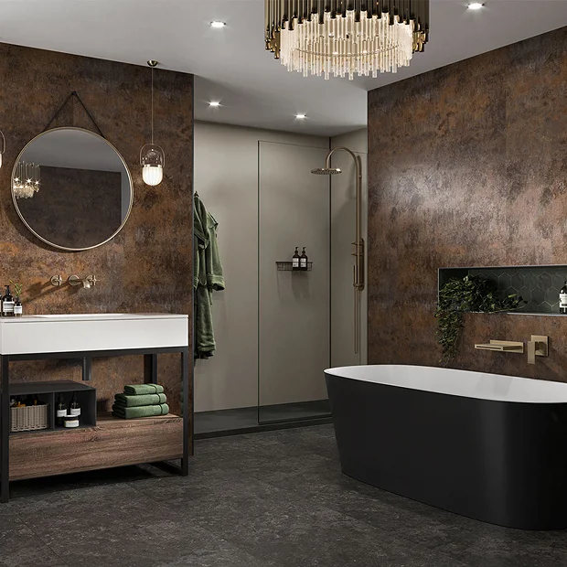 Multipanel Linda Barker Corten Elements Bathroom Wall Panel 6 Multipanel Linda Barker Corten Elements Bathroom Wall Panel - Image 4