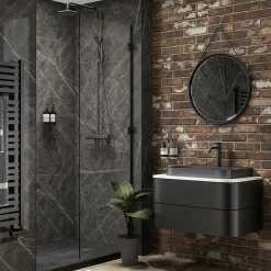 Multipanel Linda Barker Ferro Grafite Bathroom Wall Panel -Bostik Shop mp9483 n d1