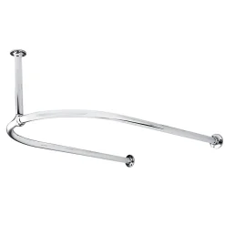 Old London - Chrome U-Shaped Shower Curtain Rail