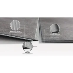 Victorian Plumbing Orion Concrete Beton Waterproof Wall Tile Shower Panels - 375 X 650mm