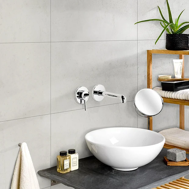 Victorian Plumbing Orion Light Cement Waterproof Wall Tile Shower Panels - 375 X 650mm 4 Victorian Plumbing Orion Light Cement Waterproof Wall Tile Shower Panels - 375 X 650mm - Image 2