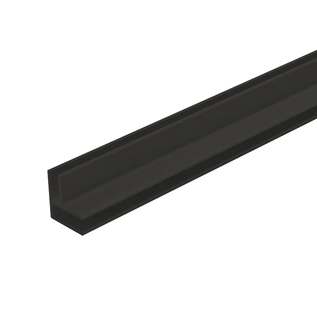Victorian Plumbing Orion Black 12-20mm Universal Corner Trim For Wall Tile Panels 4 Victorian Plumbing Orion Black 12-20mm Universal Corner Trim For Wall Tile Panels - Image 2