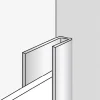Victorian Plumbing Orion Aluminium End Trim For Wall Tile Panels -Bostik Shop orwtutr d1 1