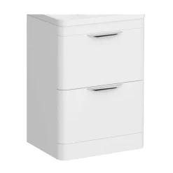 Monza­­ Bathroom Monza 600mm White Floor Standing Vanity Cabinet (excluding Basin)