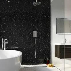 Victorian Plumbing Orion Black Diamond Galaxy Shower Wall Panel - 2400 X 1000mm 9 Victorian Plumbing Orion Black Diamond Galaxy Shower Wall Panel - 2400 X 1000mm -Bostik Shop pvc2410bkdg d2