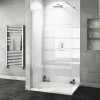 Victorian Plumbing Orion Gloss White Shower Wall Panel - 2400 X 1000mm -Bostik Shop pvc2410gwht detail2