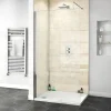 Victorian Plumbing Orion Travertine Marble Shower Wall Panel - 2400 X 1000mm 1 Victorian Plumbing Orion Travertine Marble Shower Wall Panel - 2400 X 1000mm -Bostik Shop pvc2410trvm d2
