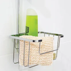 Croydex Hanging Shower Riser Rail Caddy - Chrome Plated -Bostik Shop qm260441lrg