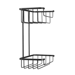 Croydex Matt Black Two Tier Cosmetic Shower Basket 7 Croydex Matt Black Two Tier Cosmetic Shower Basket -Bostik Shop qm260521 d1