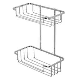 Croydex Shower Storage Basket Chrome - 2 Tier -Bostik Shop qm260541ai1