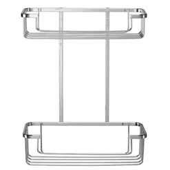 Croydex Shower Storage Basket Chrome - 2 Tier -Bostik Shop qm260541ai2